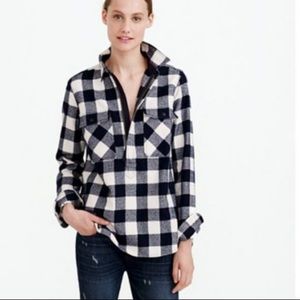 JCrew Buffalo Check Shirt Jacket